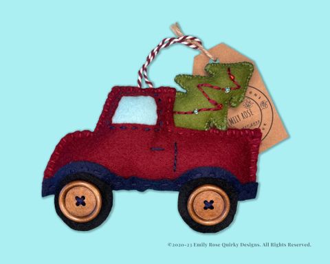 Tree Van Truck Dad Felt